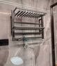 卡貝（cobbe）電熱毛巾架衛生間槍灰智能電動(dòng)毛巾碳纖維加熱浴室除濕殺菌浴巾架 45cm智能款-加深網(wǎng)籃（左） 曬單實(shí)拍圖