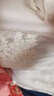 Basic House/百家好新中式提花刺繡襯衫女款夏季國風(fēng)盤扣短袖上衣 米色 S 80-105斤 曬單實(shí)拍圖