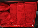 蝶安芬（Deanfun）女士內(nèi)褲純大紅棉蕾絲本命年喜慶中腰女式平角褲4條短褲禮盒B XXL 曬單實拍圖