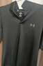 安德瑪（Under Armour）短袖Polo衫 夏季透氣舒適翻領(lǐng)半袖休閑運(yùn)動T恤男 黑色03 L 曬單實拍圖
