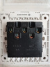 正泰（CHNT）開(kāi)關(guān)插座7M 家用86型五孔墻壁面板暗裝電源插座 電工推薦 優(yōu)雅白 三開(kāi)單控10A 曬單實(shí)拍圖