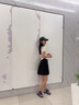 BEAUTODAY紫色德訓鞋女鞋2025新款夏季透氣休閑鞋運動鞋子女平底增高阿甘鞋 黑紫色 36 曬單實拍圖