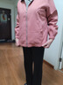 帕絲特休閑撞色翻領(lǐng)風(fēng)衣夾克外套媽媽裝中老年舒適外套 粉紅 3XL 曬單實(shí)拍圖