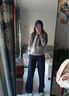 菡芬美式運動(dòng)褲女2025新款秋季黑色高腰直筒褲寬松休閑衛褲顯瘦闊腿褲 藏青色 M 曬單實(shí)拍圖