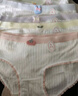 FitonTon5條裝內(nèi)褲女純棉10A抑菌女士內(nèi)褲中腰可愛少女初中生青春期三角褲 曬單實拍圖