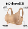 婧麒（JOYNCLEON）哺乳內(nèi)衣零感上開扣無鋼圈孕婦文胸孕期專用產(chǎn)后喂奶四季薄款 香芋粉 L 曬單實拍圖