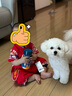 優(yōu)奇周歲禮服男寶寶薄款套裝夏季男童抓周宴生日嬰兒紅色中式國(guó)風(fēng)衣服 曬單實(shí)拍圖