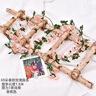 仿真花藤裝飾假花藤條玫瑰絹花婚慶拱門(mén)管道吊頂陽(yáng)臺裝飾塑料花 72朵秋款香檳色 曬單實(shí)拍圖