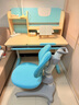 護童（Totguard）兒童學(xué)習桌椅套裝可調節升降實(shí)木書(shū)桌 啟夢(mèng)好奇星藍100cm+CG21藍 曬單實(shí)拍圖