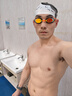 SWANS泳鏡日本進口男女防水防霧高清專業(yè)競速鍍膜游泳眼鏡游泳裝備橙色 曬單實拍圖