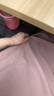 無印良品（MUJI）IDEE 女式 平紋 短袖連衣裙 女裝裙子25年夏季 連身裙 GA45CC5S 煙熏粉色 M (155/80A) 曬單實(shí)拍圖