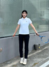 FILA 斐樂官方女裝針織長褲2025夏季新款健身運(yùn)動基礎(chǔ)防曬直口褲子女 深黑-BK M 165/66A/M 曬單實(shí)拍圖