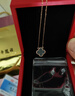 老凰祥純銀四葉草項(xiàng)鏈鍍18K彩金爆款生日七夕情人節(jié)禮物送女友 紅瑪瑙項(xiàng)鏈+證書+蝴蝶結(jié)禮盒 曬單實(shí)拍圖