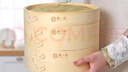 黃一府（HUANG YI FU）竹制蒸籠蒸格蒸屜蒸小籠包子饅頭竹編籠屜家用套裝 28CM加深三籠一蓋 曬單實(shí)拍圖