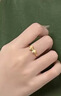 中國黃金（CHINA GOLD）在逃公主黃金戒指蝴蝶結(jié)足金戒指女款生日禮物送女友情人節(jié)禮物 【12圈號】約0.56g 曬單實拍圖