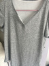 森馬（Semir）短袖T恤女短款套頭衫氣質(zhì)休閑2025新款夏假兩件緊身衣服簡(jiǎn)約 中花灰00510 L 曬單實(shí)拍圖