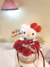 迪士尼（DISNEY）hellokitty花束玩偶凱蒂貓抱抱桶花束仿真生日禮物玩偶情人節(jié)花束 新款紅色大號kitty玫瑰抱抱【生日推薦】 曬單實拍圖