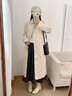 波司登（BOSIDENG）2025新款輕薄90鵝絨服女長款小香風(fēng)菱格襯衫領(lǐng)保暖外套B250134188 柔光淺米|8F29 XS 155/80A 體重約100斤以內(nèi) 曬單實(shí)拍圖