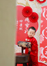 G.DUCKKIDS小黃鴨嬰兒套裝秋冬季男寶寶抓周衣服中國風(fēng)周歲新年喜慶拜年禮服 紅色兩件套-無(wú)帽 90 尺碼1~2歲【 80-90cm】 曬單實(shí)拍圖
