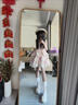 閃動(dòng)少女（SHANDONGSHAONV）芙蝶之心洋裝jsk日常輕lolita公主掛脖連衣裙洛麗塔 粉色色吊帶款+拖尾+蝴蝶結+玫瑰 S 曬單實(shí)拍圖