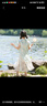 羅蒙女童漢服超仙旗袍夏款兒童古裝新中式國風唐裝畢業(yè)演出服 藍色140 曬單實拍圖