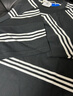 adidas經(jīng)典條紋純棉運動(dòng)上衣圓領(lǐng)短袖T恤男裝夏季阿迪達斯三葉草   黑色   3XL 曬單實(shí)拍圖