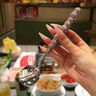 愛舒貝（AISHUBEI）彩色珍珠不銹鋼勺子少女心家用長柄吃飯勺圓頭湯匙調羹 塑料珍珠手柄-粉色餐勺 曬單實拍圖