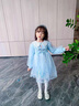 G.DUCKKIDS女童愛(ài)莎公主裙春裝春秋洋氣裙子2025新款兒童寶寶春季艾莎連衣裙 粉紅色 加包包 100 曬單實(shí)拍圖