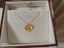 中國黃金（CHINA GOLD）18K金肖邦鏈女款簡約百搭素鏈鎖骨鏈情人節(jié)生日禮物送女友愛人 【今次日達】18K金肖邦鏈 曬單實拍圖