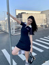 FILA 楊冪同款|斐樂(lè )官方女裝編織連衣裙2025夏季新款時(shí)尚修身POLO裙子 傳奇藍-NV XL 175/92A/XL 曬單實(shí)拍圖