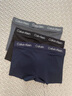 Calvin Klein內(nèi)衣【七夕禮物】25春夏男士三條裝ck低腰輕薄無痕內(nèi)褲男NP2778O RT0-太空黑/藏藍/炭灰 3條 M 曬單實拍圖