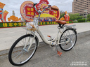 飛鴿（FLYING PIGEON）折疊自行車折疊車折疊單車自行車成人折疊車自行車自行車學(xué)生山地 高配米色+變速+充氣胎+禮包 24寸|身高150-170cm 曬單實拍圖