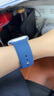 Apple/蘋果 Watch Series 10 智能手表GPS款42毫米銀色鋁金屬表殼丹寧色運動型表帶S/M MX1J3CH/B 曬單實拍圖