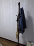家逸實木衣架落地立式衣帽架臥室掛衣架掛衣服辦公室掛包客廳置物架 曬單實拍圖