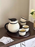 漫時(shí)光法式藤編陶瓷茶具套裝家用輕奢高級感茶杯整套喬遷新居新婚禮物 高級黑-1壺6杯1托盤(pán)【禮盒裝】 曬單實(shí)拍圖