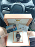 歐利時(shí)（OLEVS）瑞士認證品牌手表男全自動(dòng)機械表鏤空夜光防水多功能男士手表腕表 棕皮玫殼黑面 終身質(zhì)保 曬單實(shí)拍圖