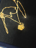 中國黃金China Gold黃金項(xiàng)鏈女2025新款足金吊墜金飾生日禮物女送女友媽媽老婆紀(jì)念日 足金玫瑰花吊墜+足金鏈+證書禮盒 曬單實(shí)拍圖