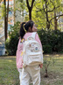 蔻一（Cnoles）迷路貓雙肩包女2025新款高顏值學(xué)生書包ins小眾背包可愛少女包包 奶油白 曬單實(shí)拍圖