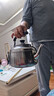不銹鋼燒水壺家用鳴音壺煤氣燃氣電磁爐煲水壺大容量茶壺湯壺 不銹鋼鳴音燒水壺4升 曬單實(shí)拍圖