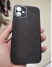 尚蘇 適用 iPhone12ProMax手機殼蘋果12Promax保護套防摔鏡頭全包軟殼簡約輕奢羊巴皮外殼女男款黑色 曬單實拍圖