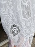 初語(yǔ)白色V領(lǐng)無(wú)袖背心連衣裙女2025夏季新款波嬉風(fēng)度假鏤空繡花裙 白色 L 曬單實(shí)拍圖