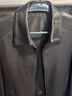 凱撒（KAISER）真皮皮衣男士翻領(lǐng)綿羊皮夾克衫海寧外套KS81383 黑色 185/104A  曬單實(shí)拍圖