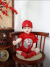 迪士尼（Disney）嬰兒衣服夏季中式國(guó)風(fēng)哈衣小月齡男孩寶寶百日宴周歲禮服藍(lán)色夏裝 紅色衣服+褲子+帽子三件套夏季爆款送吊墜卡米&2 66cm 曬單實(shí)拍圖