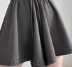 浪莎芭蕾風(fēng)短褲女夏季高腰寬松休閑闊腿熱褲顯瘦小個(gè)子a字百褶裙褲 H-1144深灰 XL （建議126-140斤） 曬單實(shí)拍圖