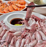 大魷魚冷凍筆管大魷魚冰凍海鮮商用批發(fā)鐵板鮮燒烤尤魚 筆管魷魚 1斤(凈重) 曬單實拍圖