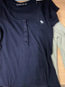 ABERCROMBIE & FITCH【多色亨利領(lǐng)】女裝25夏新款經(jīng)典小麋鹿修身短袖T恤KI139-5271 海軍藍(lán)(綠色小麋鹿) XL (170/112A) 曬單實(shí)拍圖