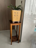 小匠材實(shí)木中式花臺(tái)陽(yáng)臺(tái)架子中古風(fēng)置物架落地式裝飾擺件客廳多層花架子 曬單實(shí)拍圖