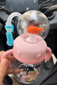 comobebe可萌貝比鯨魚(yú)噴水保溫杯316不銹鋼兒童喝水水杯春夏趣味噴泉杯 曬單實(shí)拍圖