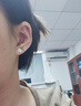潮宏基 四葉草鉑金耳釘女士白金耳飾送女友生日禮物 計價工費200元 預售 1.2g 一對款 含硅膠耳堵 曬單實拍圖