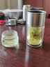 BOSENAIL德國精工雙層玻璃保溫杯子男女士迷你旅行茶水杯茶水分離泡花茶杯 鋼本色 200ml 曬單實(shí)拍圖